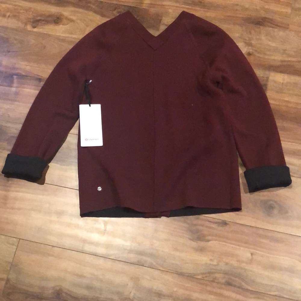 NWT Lululemon Reverse Me Wrap Sweater - Picture 2 of 5